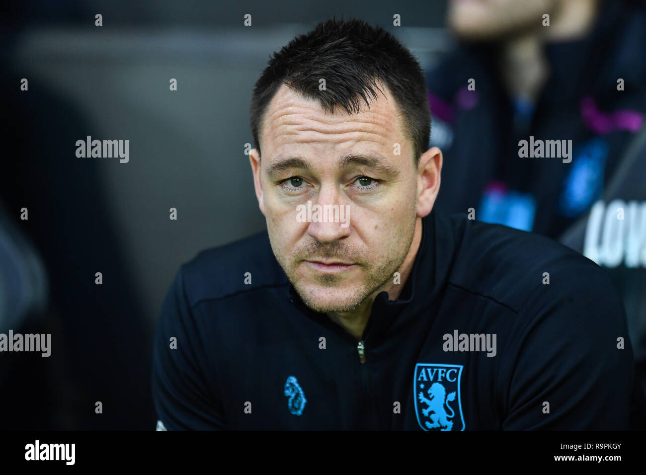 26 décembre 2018, stade Liberty, Swansea, Pays de Galles ; Sky Bet Championship, Swansea contre Aston Villa Aston Villa ;'s John Terry Aston Villa Crédit : entraîneur adjoint Craig Thomas/News Images images Ligue de football anglais sont soumis à licence DataCo Banque D'Images