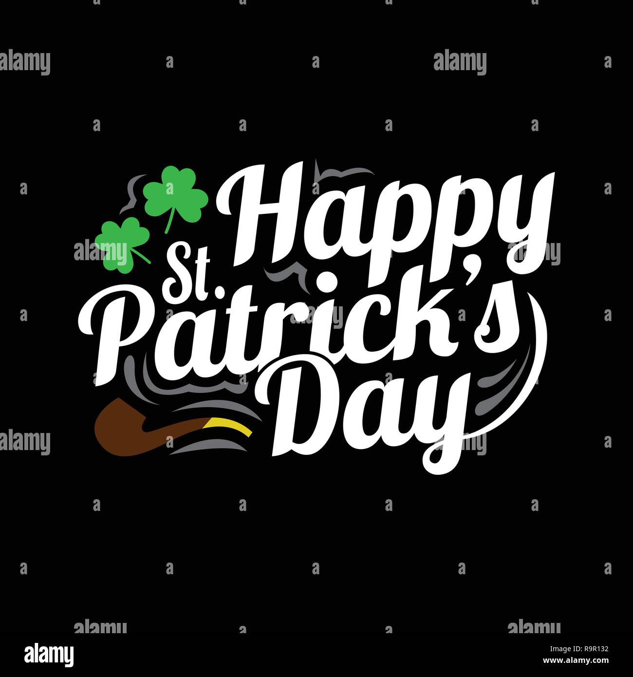 Bonne journée. Saint Patrick Day citer et dire Illustration de Vecteur