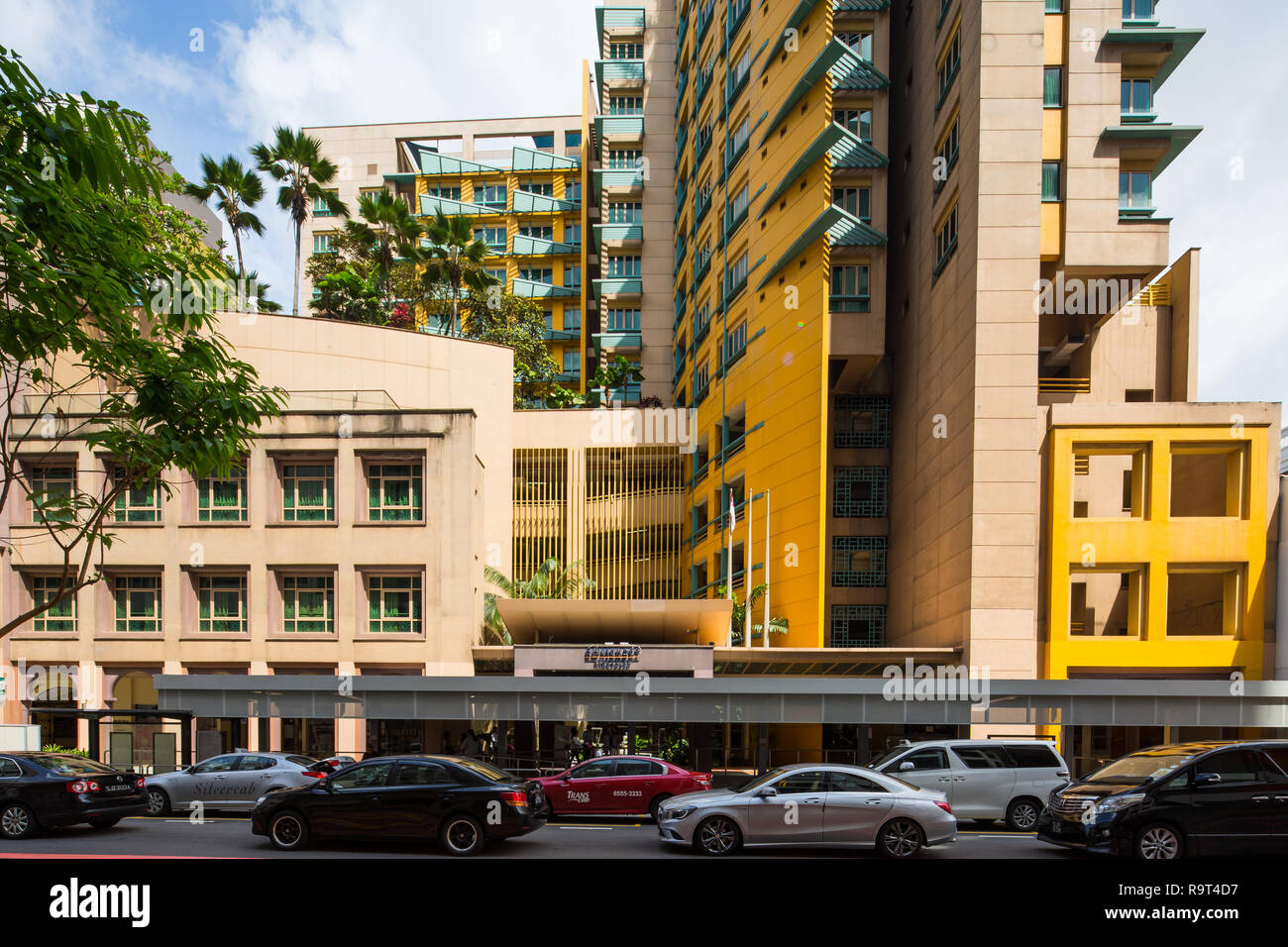 Le Somerset Bencoolen situé le long de la rue Bencoolen Street, Singapour Banque D'Images