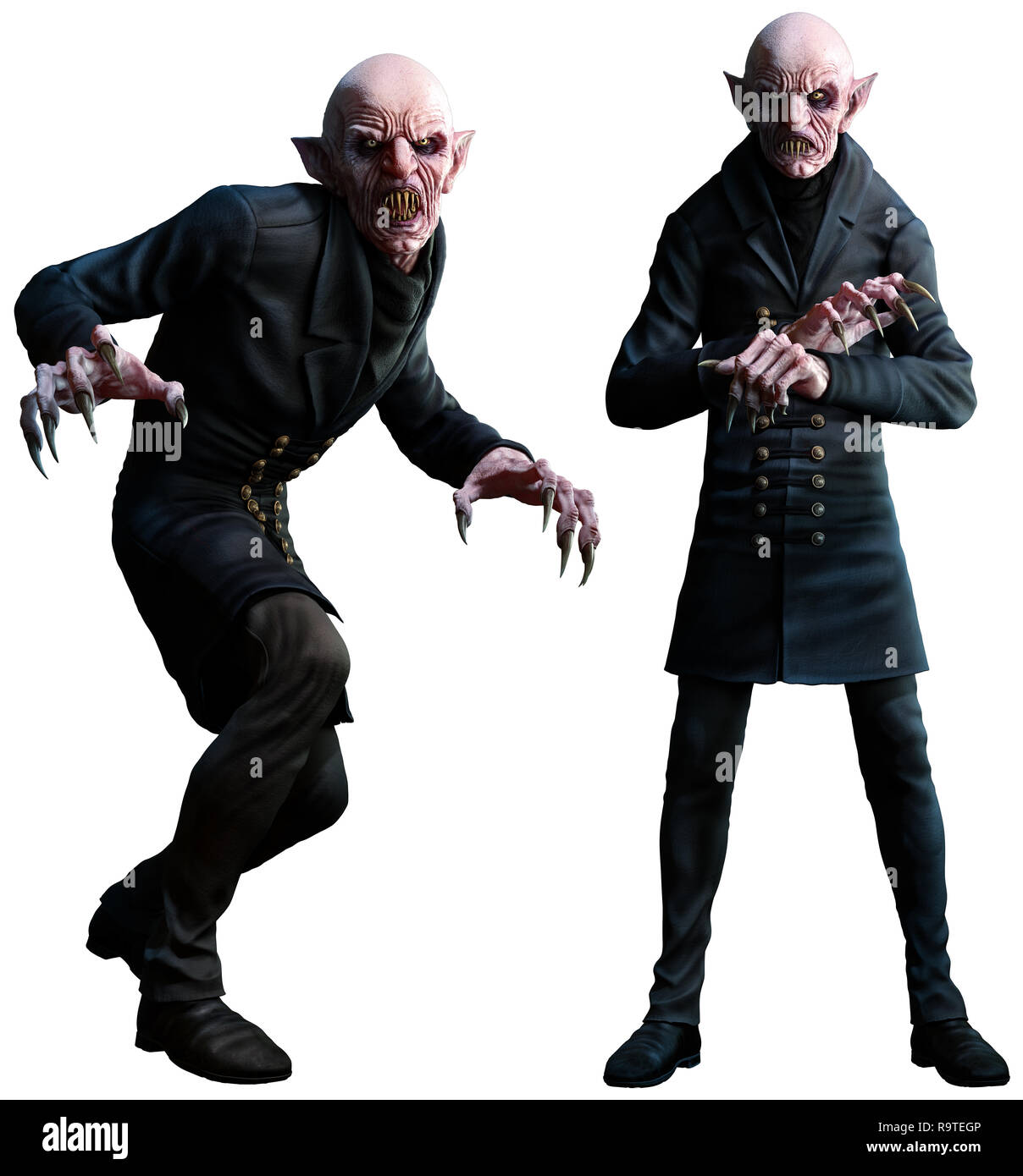 Vampires 3D illustration Banque D'Images