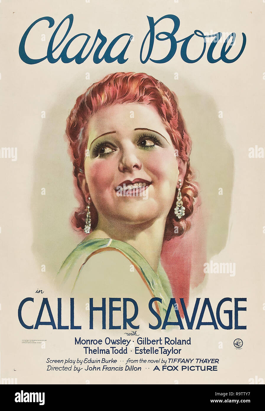 L'Appeler Savage (Fox, 1932). Poster Clara Bow référence #  33635 Fichier 890THA Banque D'Images