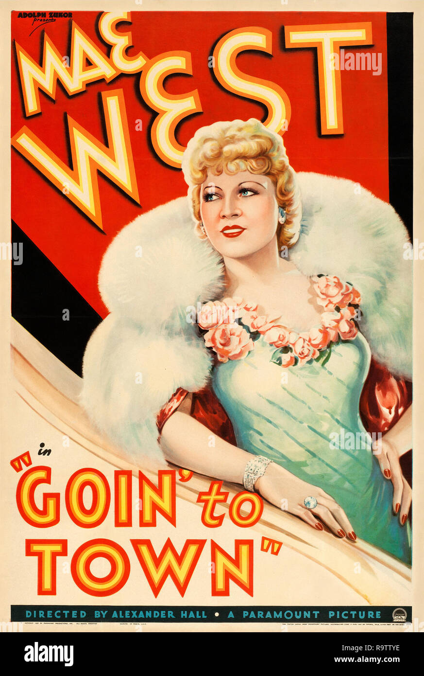 Goin' to Town (Paramount, 1935). Poster de référence de dossier de Mae West 33635 897THA Banque D'Images