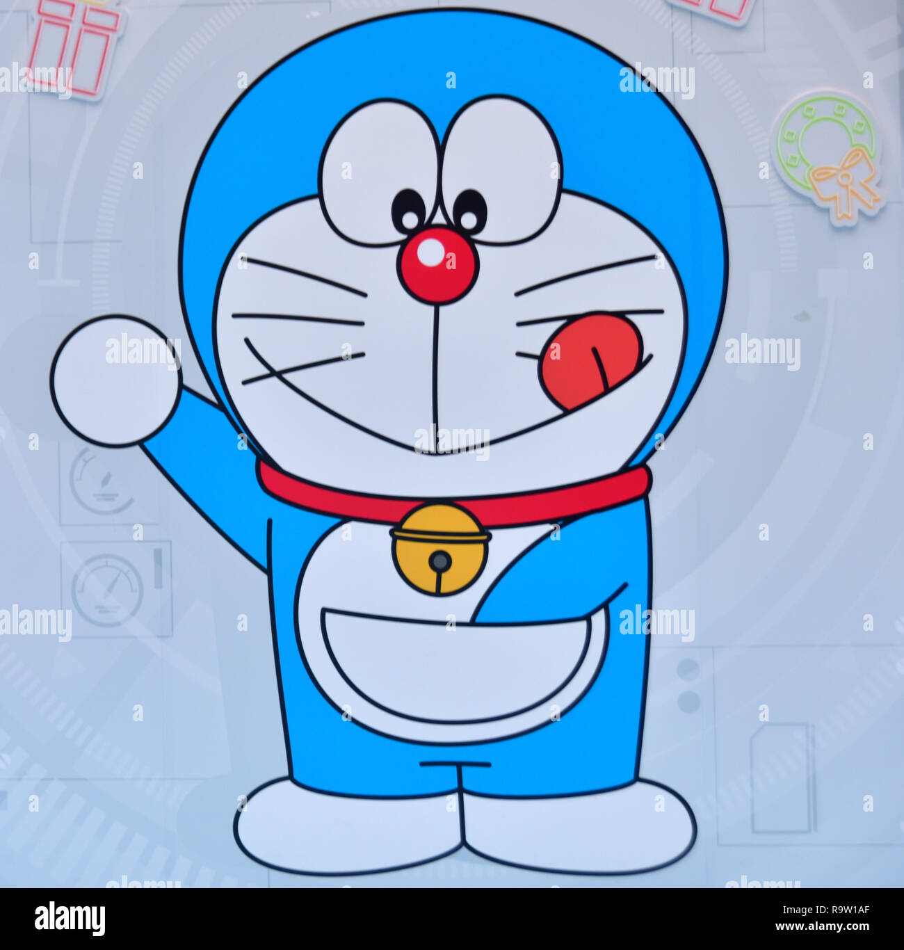 Doraemon joue ses tours Banque D'Images