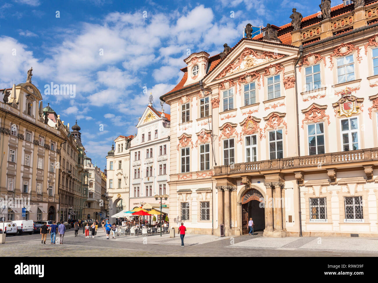 Galerie Nationale de Prague Prague Národní galerie Palác Kinských Palais Kinský, place de la vieille ville Staromestske Namesti Prague République Tchèque Europe Banque D'Images