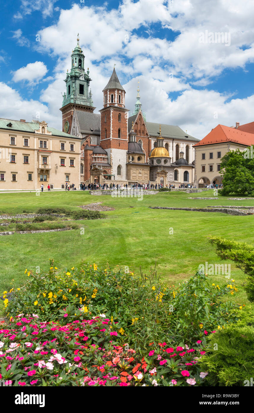 La cathédrale du Wawel Château du Wawel, à Cracovie, Pologne, Wawel Banque D'Images La cathédrale du Wawel Château du Wawel, à Cracovie, Pologne, Wawel Banque D'Images
