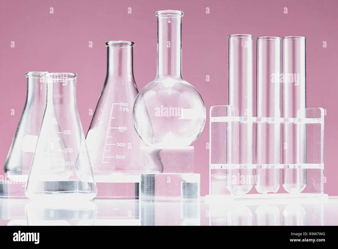 Différents types de matériel d'expérimentation scientifique Banque D'Images