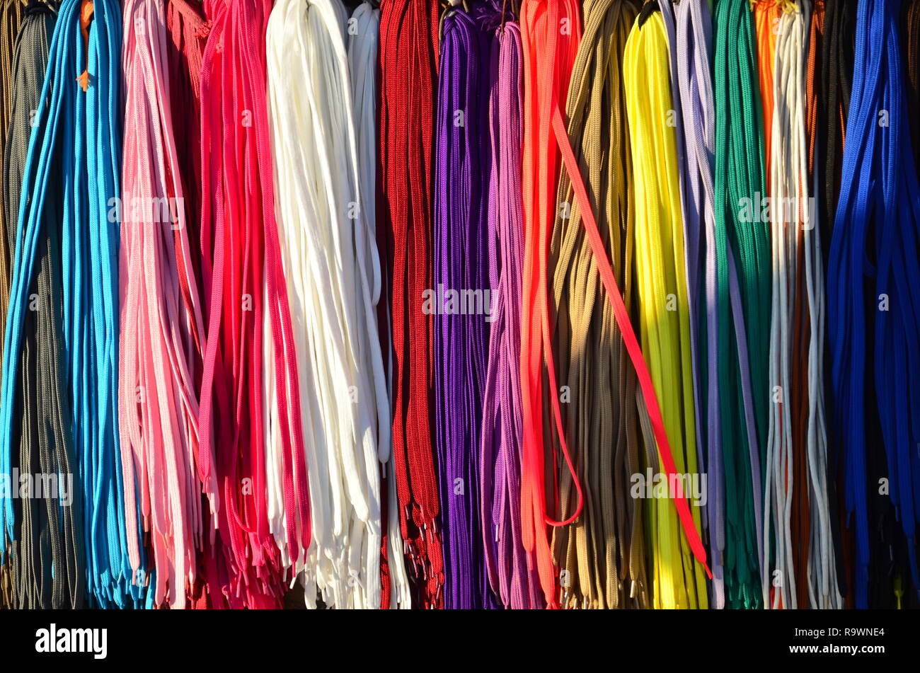 Les fils colorés à Istanbul Banque D'Images