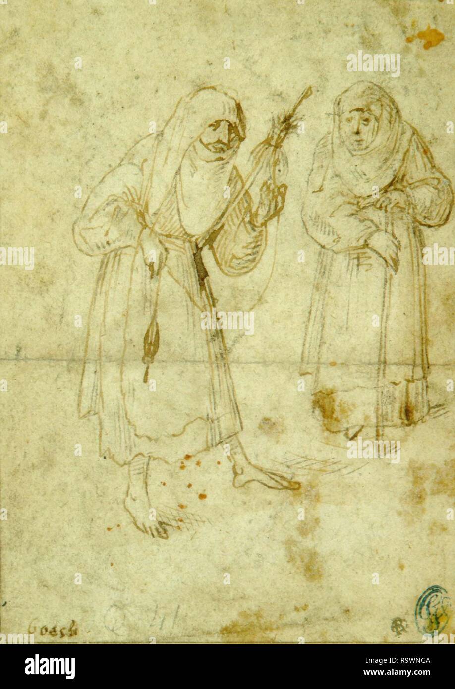 Jérôme Bosch vintage illustration médiévale artiste Banque D'Images