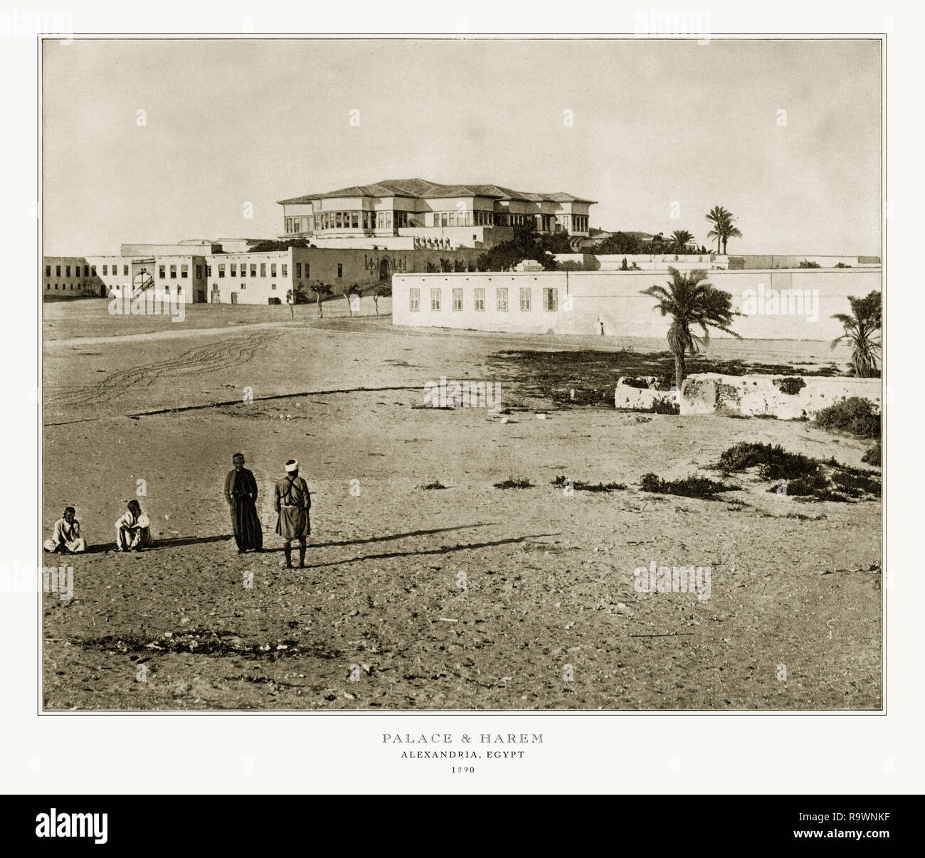 Palace et du Harem, Alexandria, Egypte, Egypte Antique, 1893 Photographie Banque D'Images