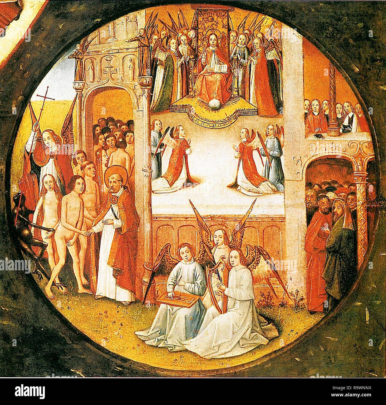 Jérôme Bosch vintage illustration médiévale artiste Banque D'Images