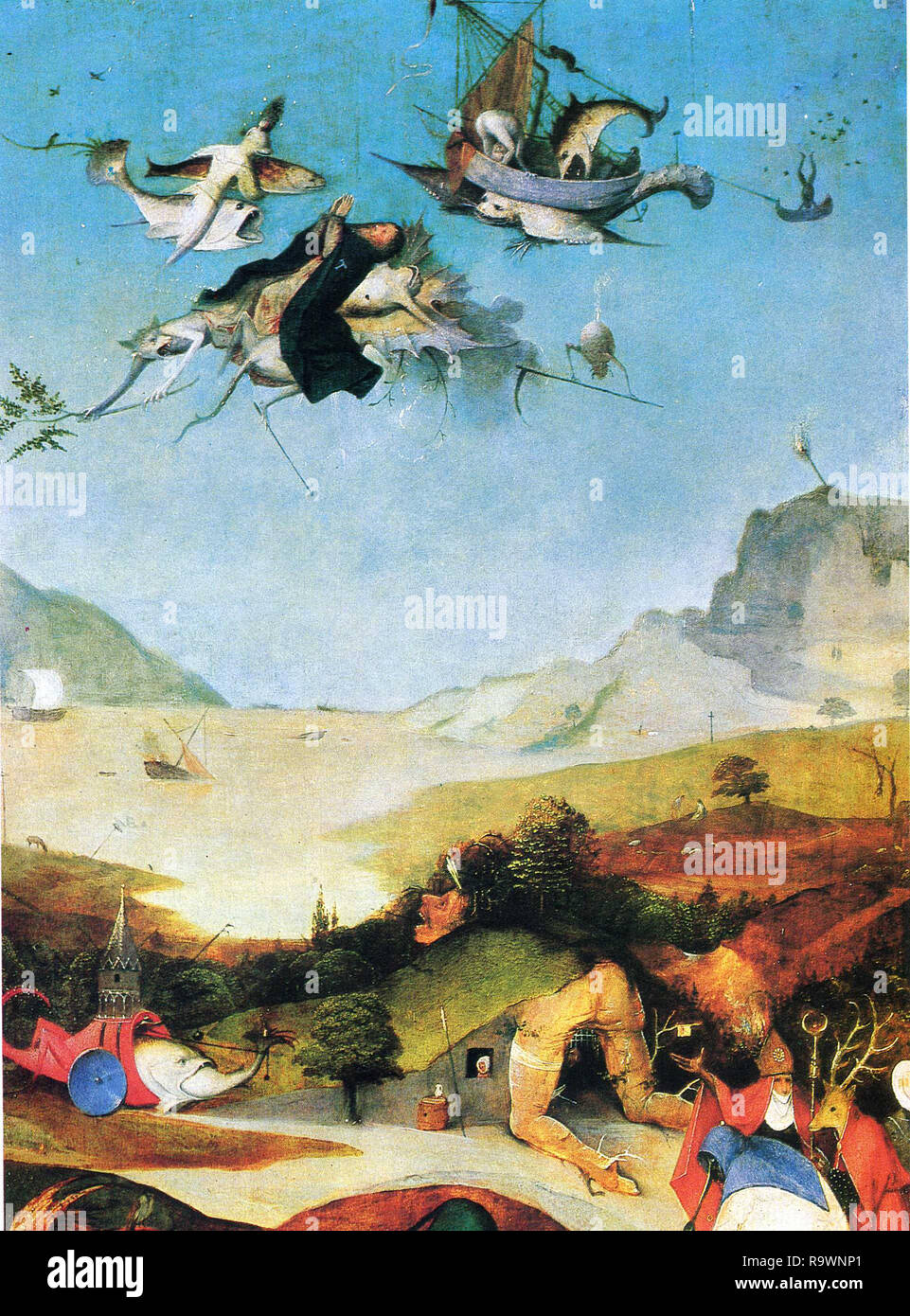 Jérôme Bosch vintage illustration médiévale artiste Banque D'Images