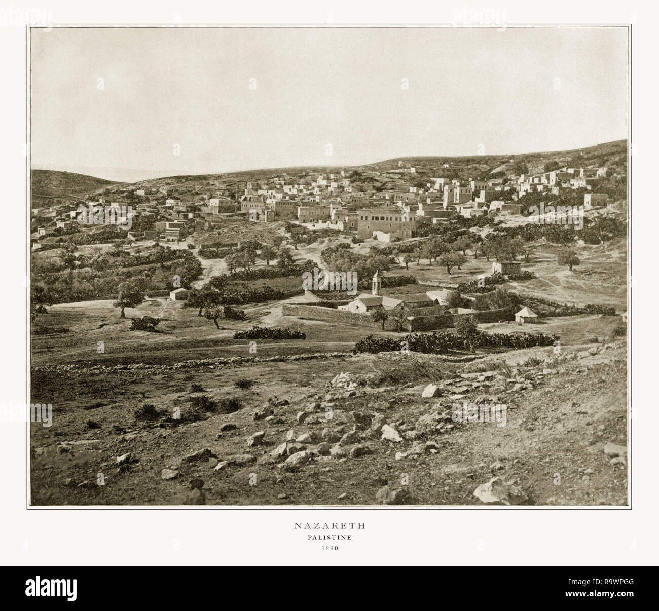 Nazareth, la Palestine, la Palestine antique Photographie, 1893 Banque D'Images