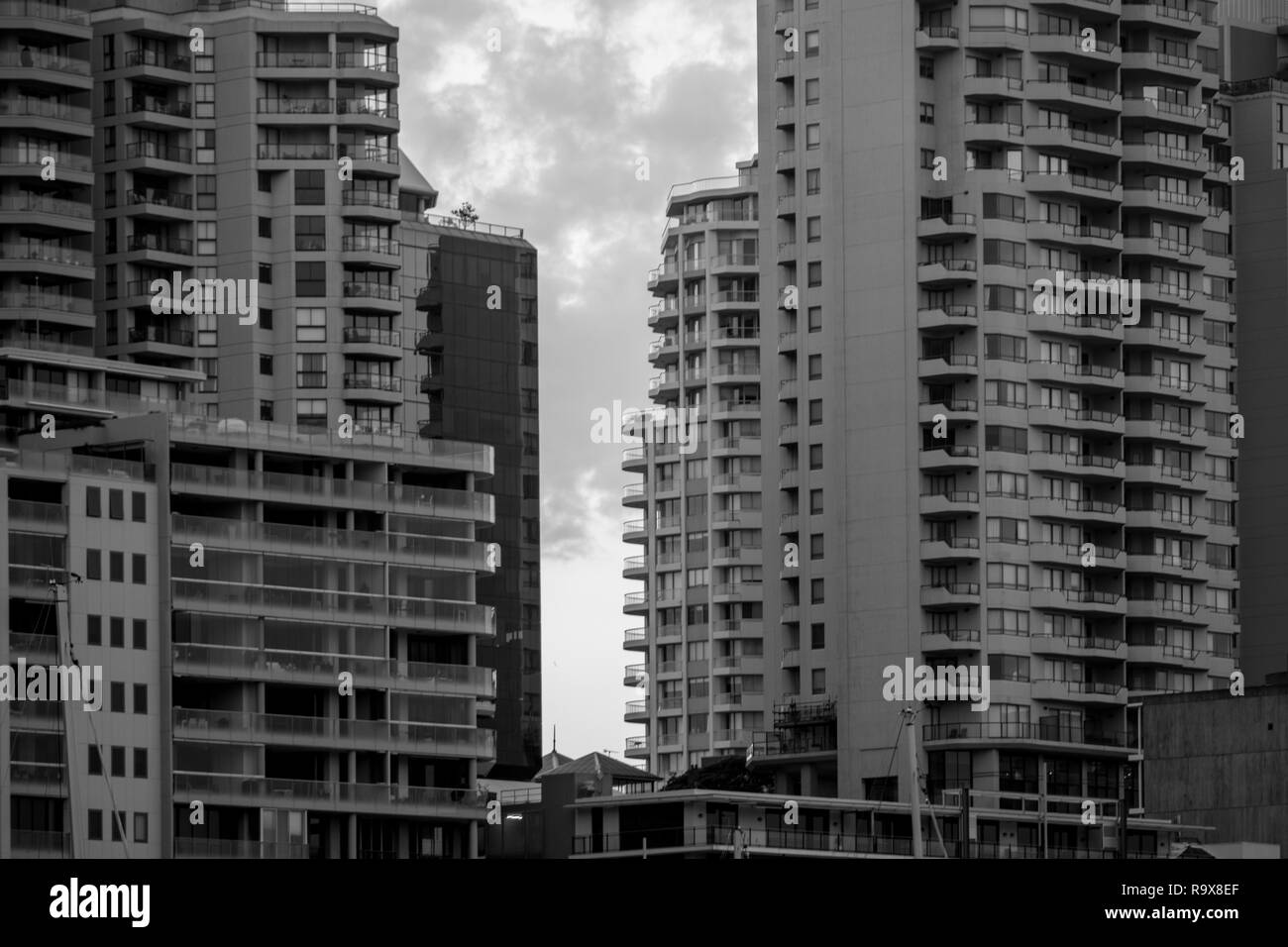 Bloc d'appartement détail Banque D'Images