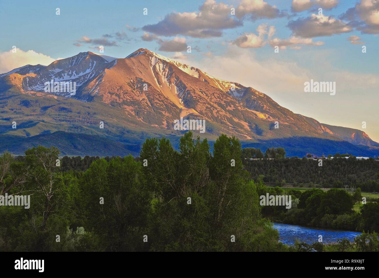 Mt. Sopris Colorado Banque D'Images