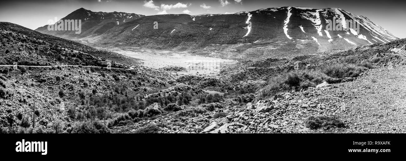 Vue paysage de feuillage luxuriant et canyon Crète Grèce Europe Banque D'Images