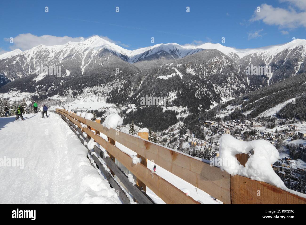 Piste de ski en Autriche. Bad Gastein ski resort. Haut Tauern (Hohe Tauern) montagne dans les Alpes. Banque D'Images