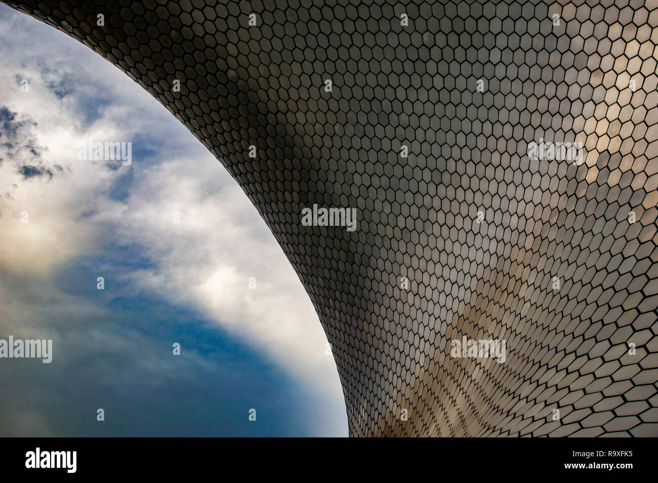 L'extérieur du Musée Soumaya à Mexico City, Mexique Banque D'Images