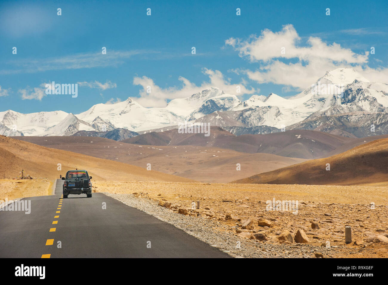 Décor dans le Tibet. La Chine. Banque D'Images