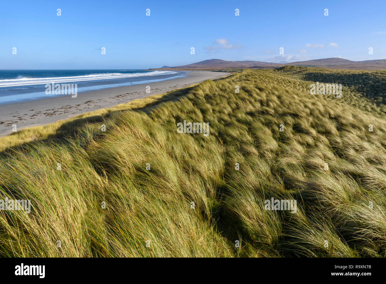 Dunes de sable, Killinallan Aonghais Point, plage de Traigh Baile, Islay, Hébrides intérieures, ARGYLL & BUTE, Ecosse Banque D'Images