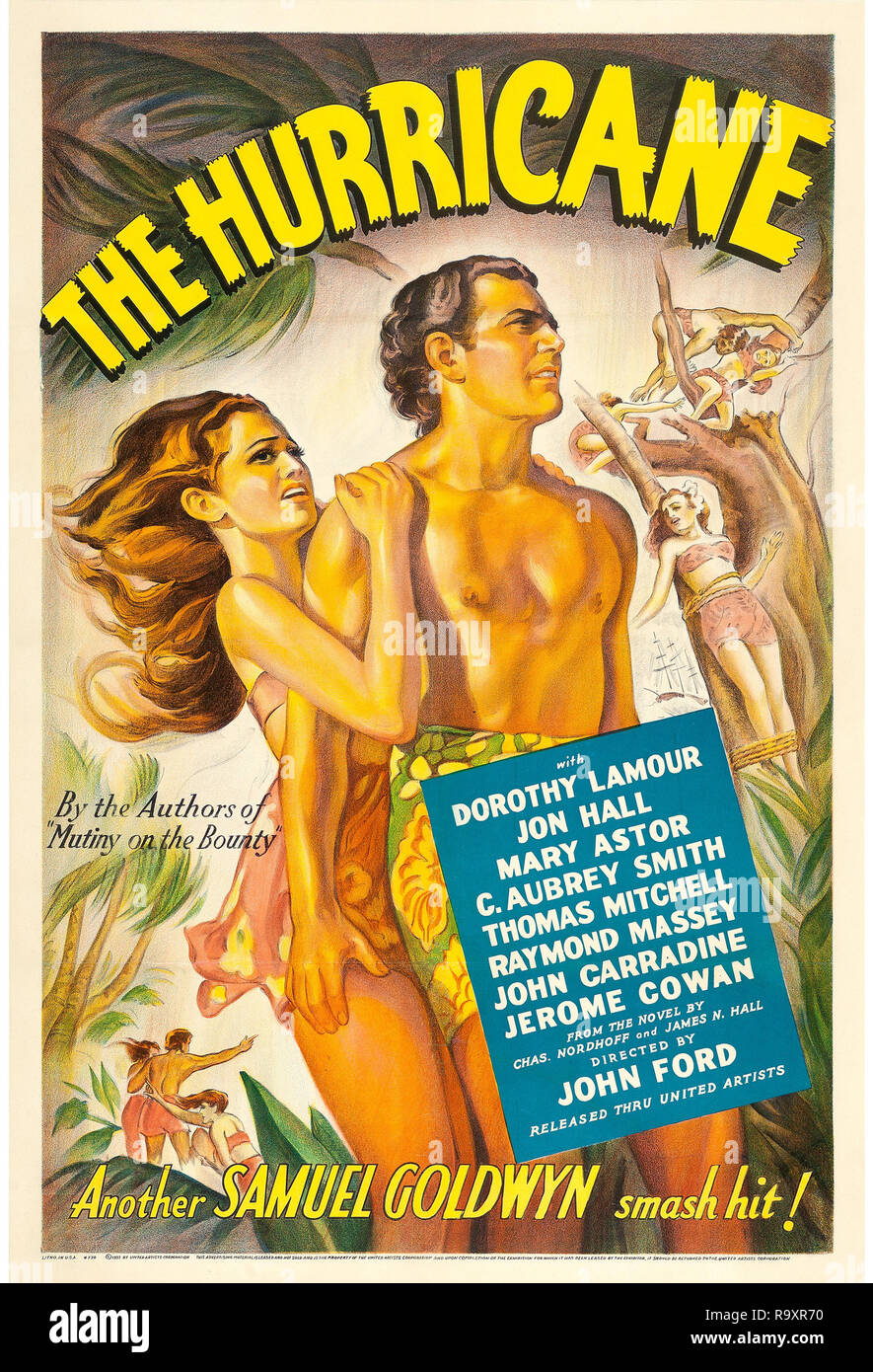 L'ouragan (United Artists, 1937) Poster Dorothy Lamour, Jon Hall, Mary Astor référence #  33635 Fichier 971THA Banque D'Images