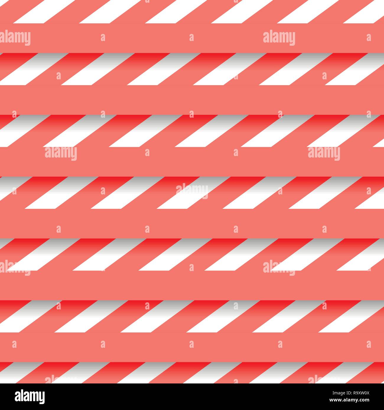 Vecteur moderne design avec de l'effet de jalousie dans le quartier branché de couleur corail. Illustration de Vecteur