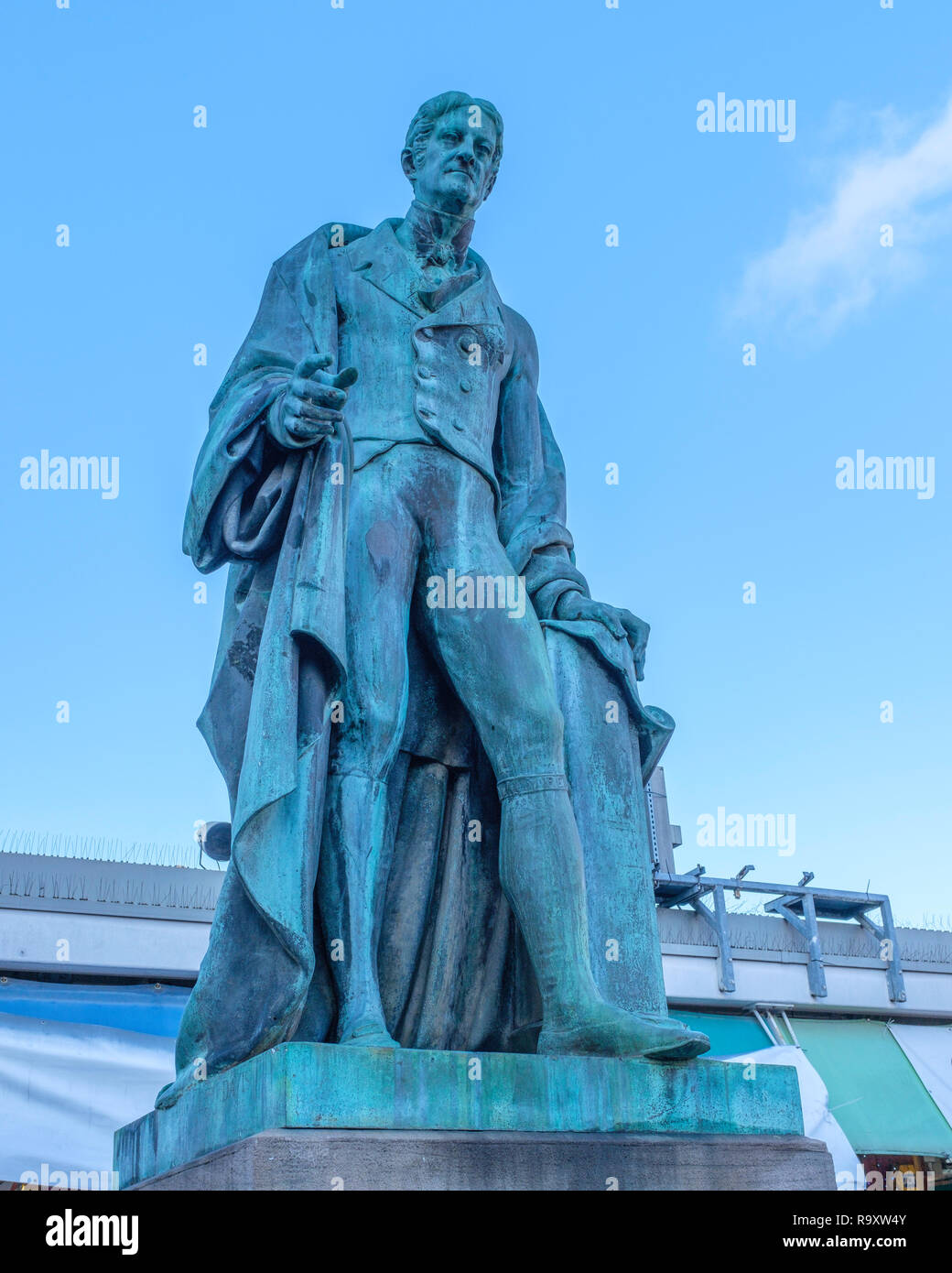 Statue de John Henry Manners, 5e duc de Rutland. Banque D'Images