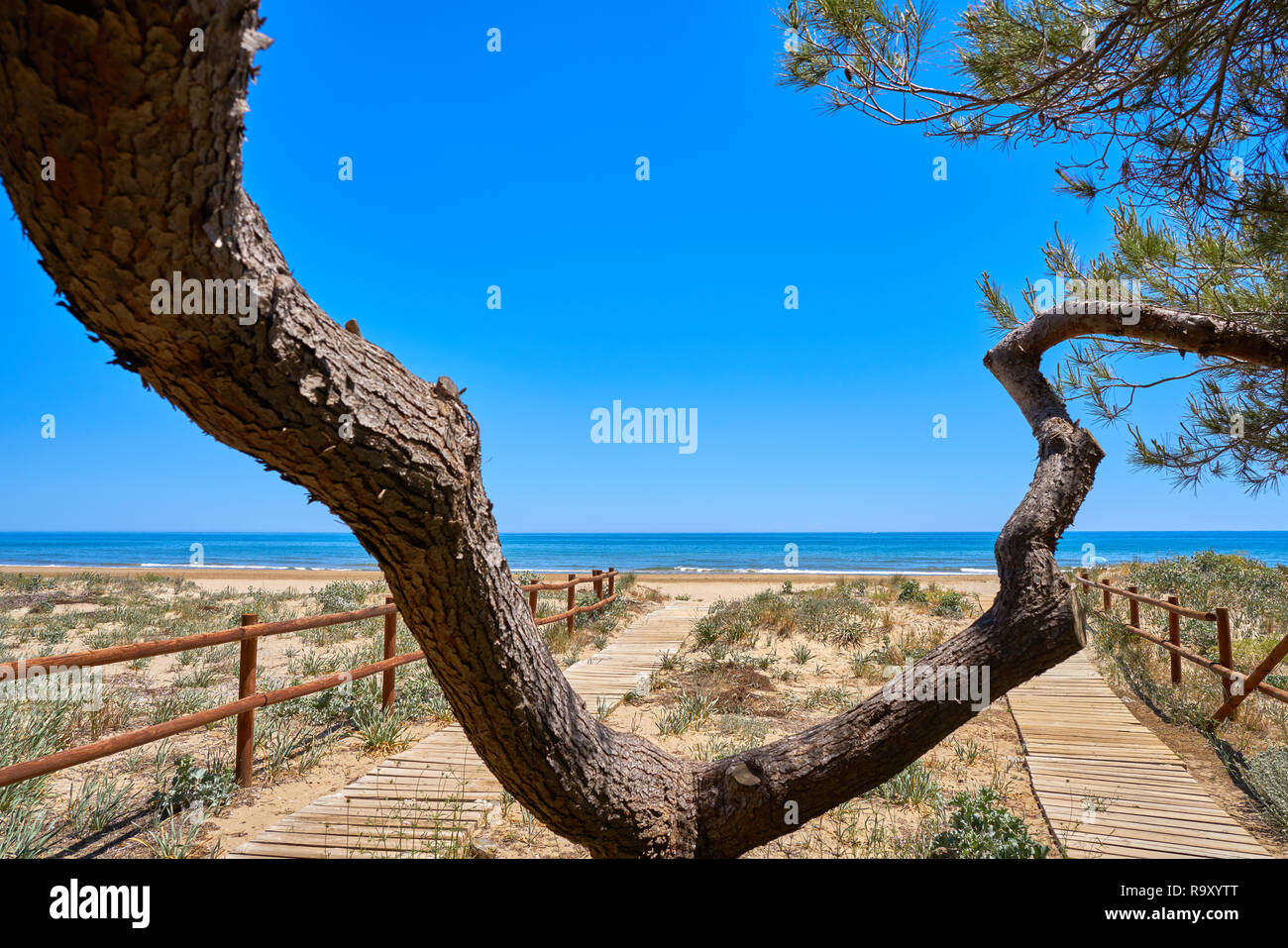 Romana Beach playa à Alcoceber Alcoceber également dans d'Espagne Castellon Banque D'Images