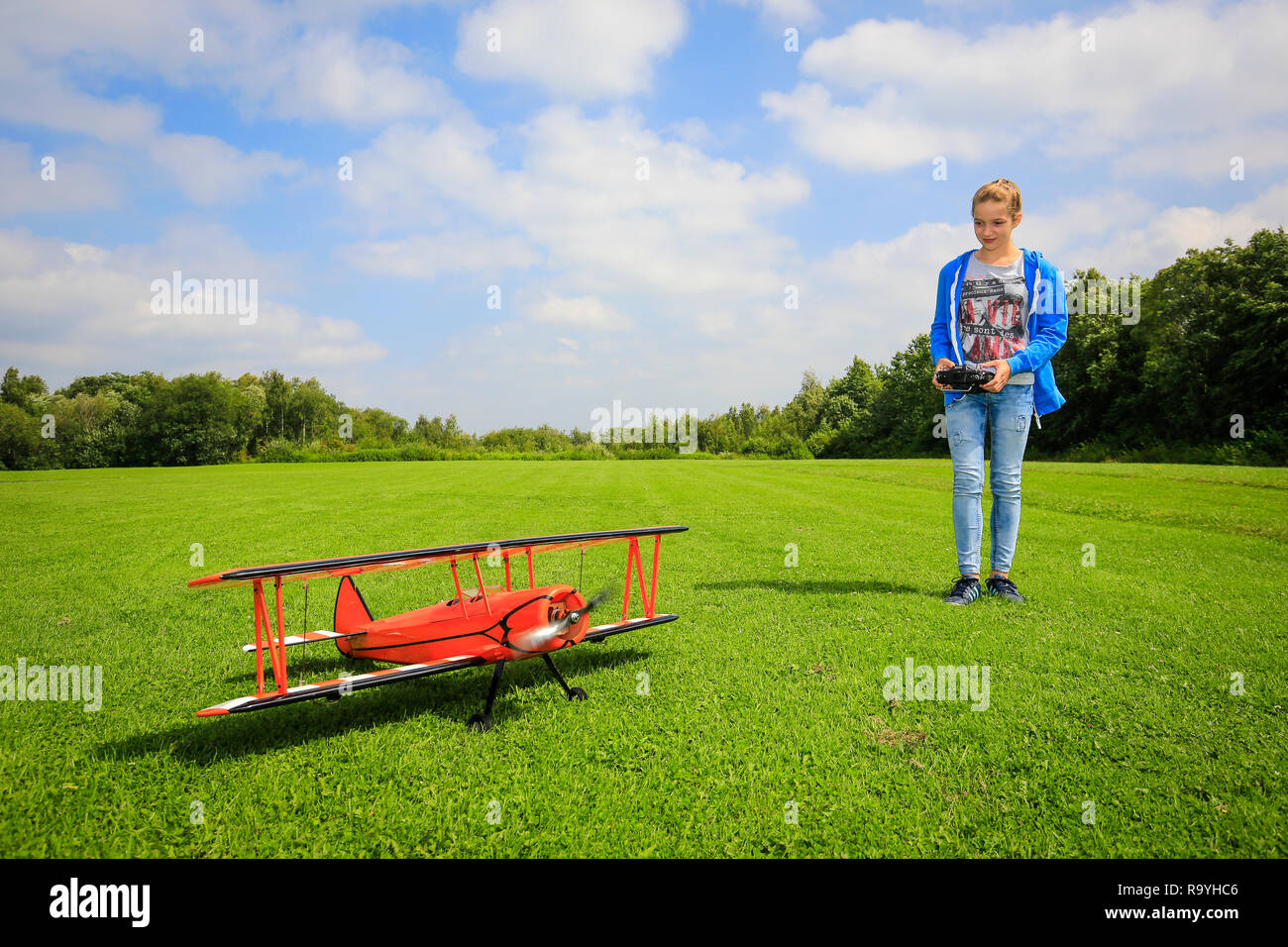 13.08.2016, Essen, Nordrhein-Westfalen, Deutschland, der Ruhr - Hallopark Essener im Norden ist eine der aeltesten Gruenanlagen Flugmode Essens, Banque D'Images