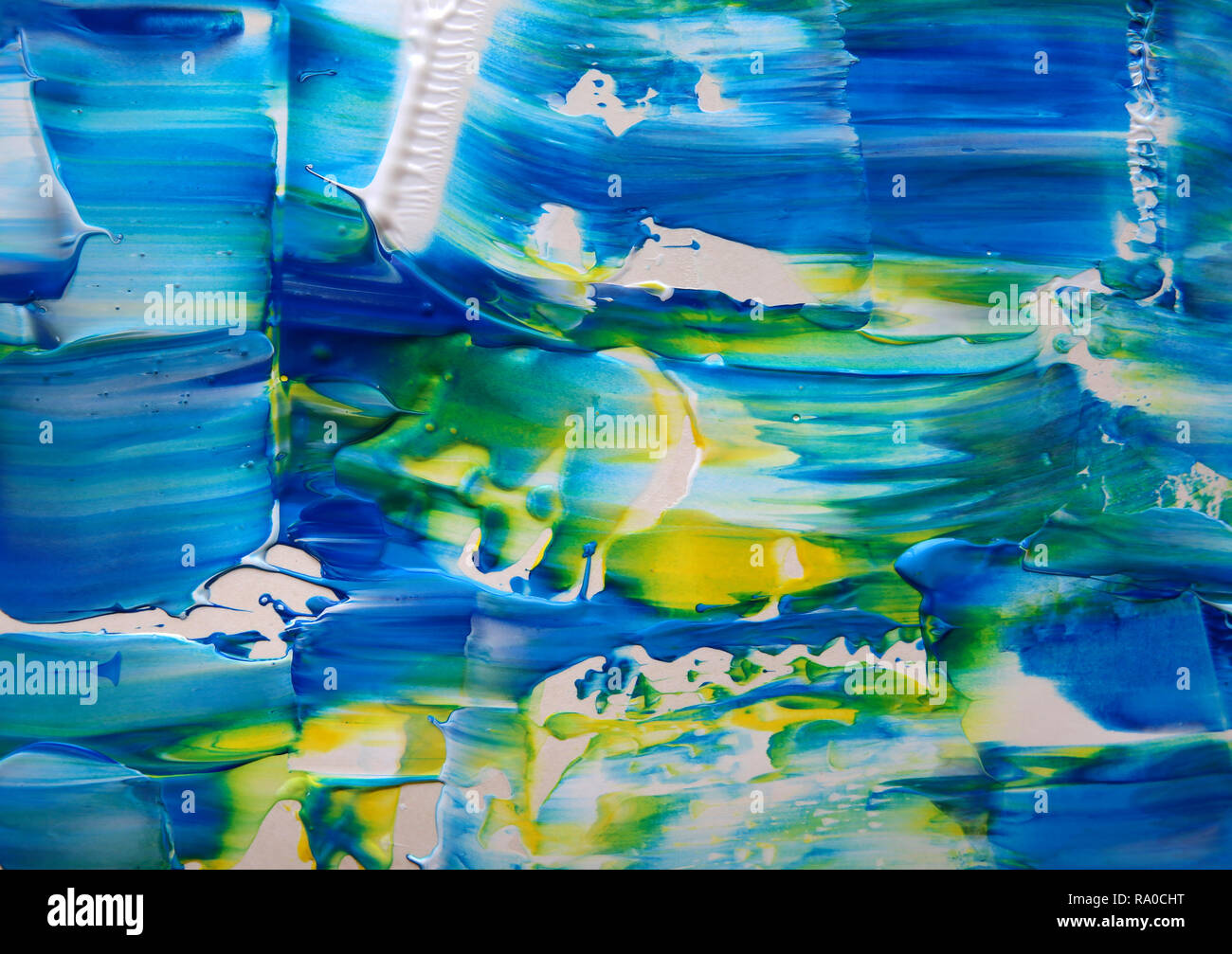 L'art abstrait peinture pour le fond, texture Banque D'Images