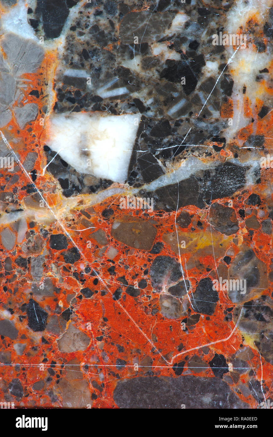 Orange gris en texture. bon macro des matériaux composites. Banque D'Images