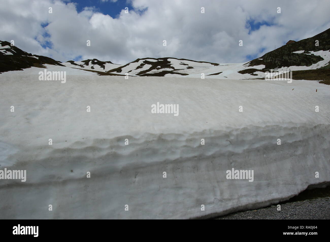 Dans le glacier de Hintertux Zillertal à environ 40 km à l'est d'Innsbruck. Il est le plus large de la partie sud de la vallée Inn. L'Autriche. L'Europe Banque D'Images