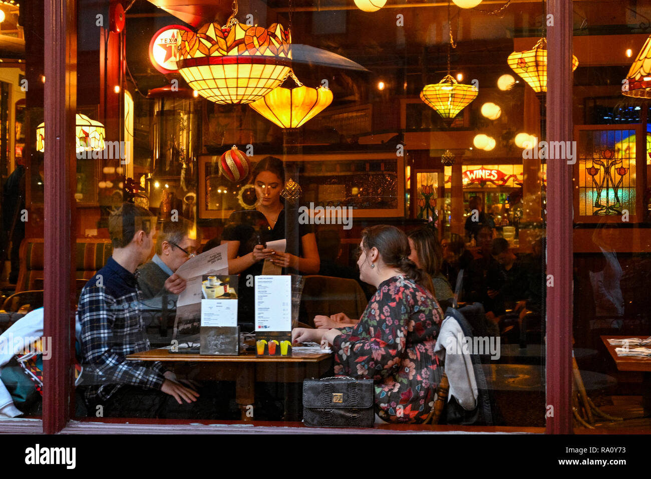 Old Spaghetti Factory, rue Water, Gastown, Vancouver, British Columbia, Canada Banque D'Images
