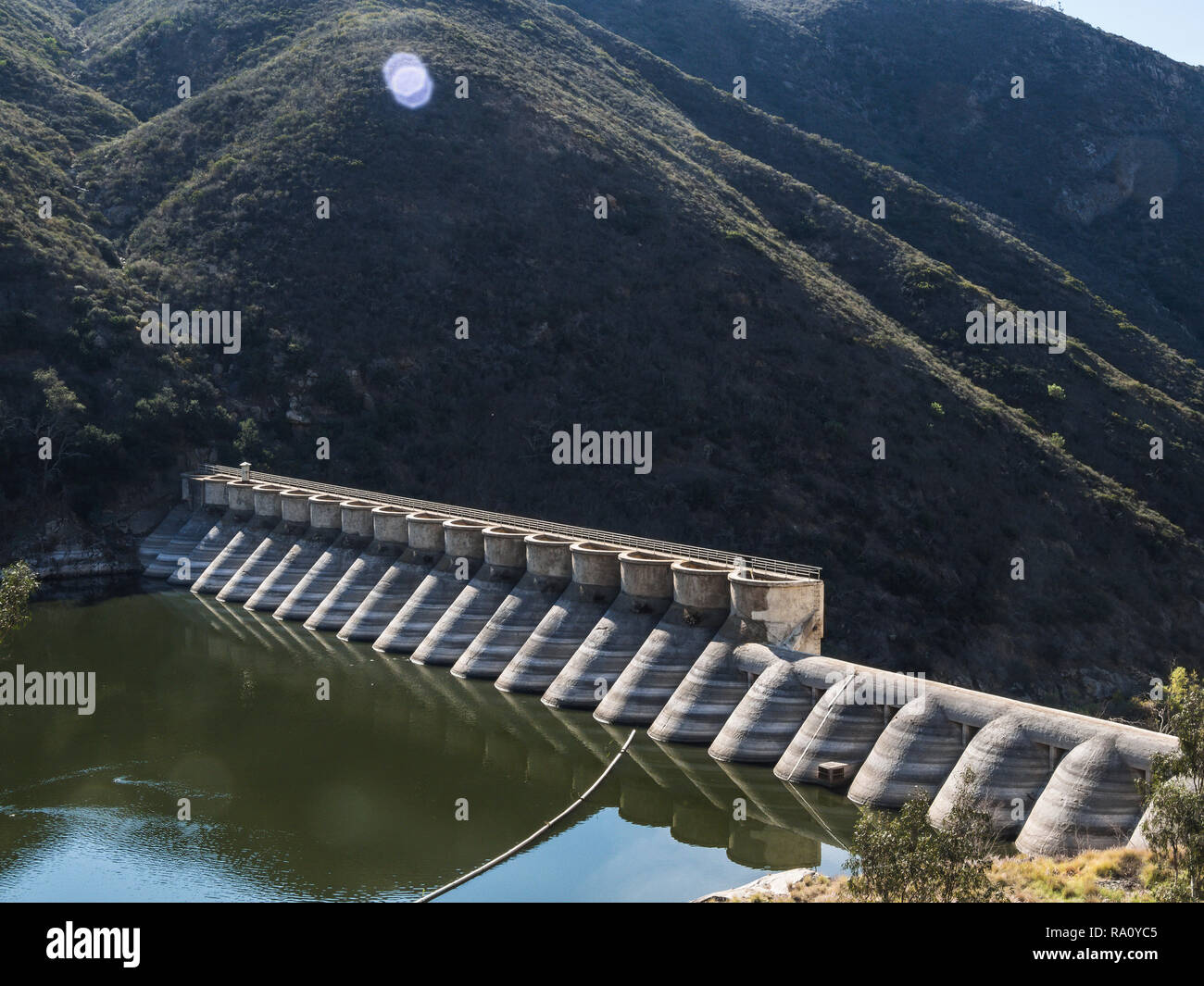 Le lac de barrage du réservoir hodges Photo Stock Alamy