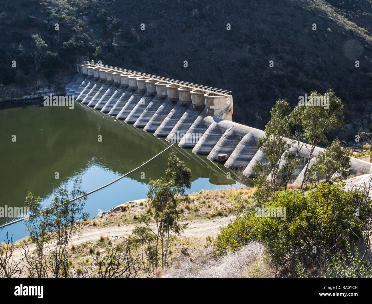Le lac de barrage du réservoir hodges Photo Stock Alamy