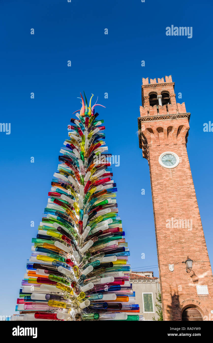 Arbre de Noël en verre, Murano, Venise, Italie Photo Stock - Alamy