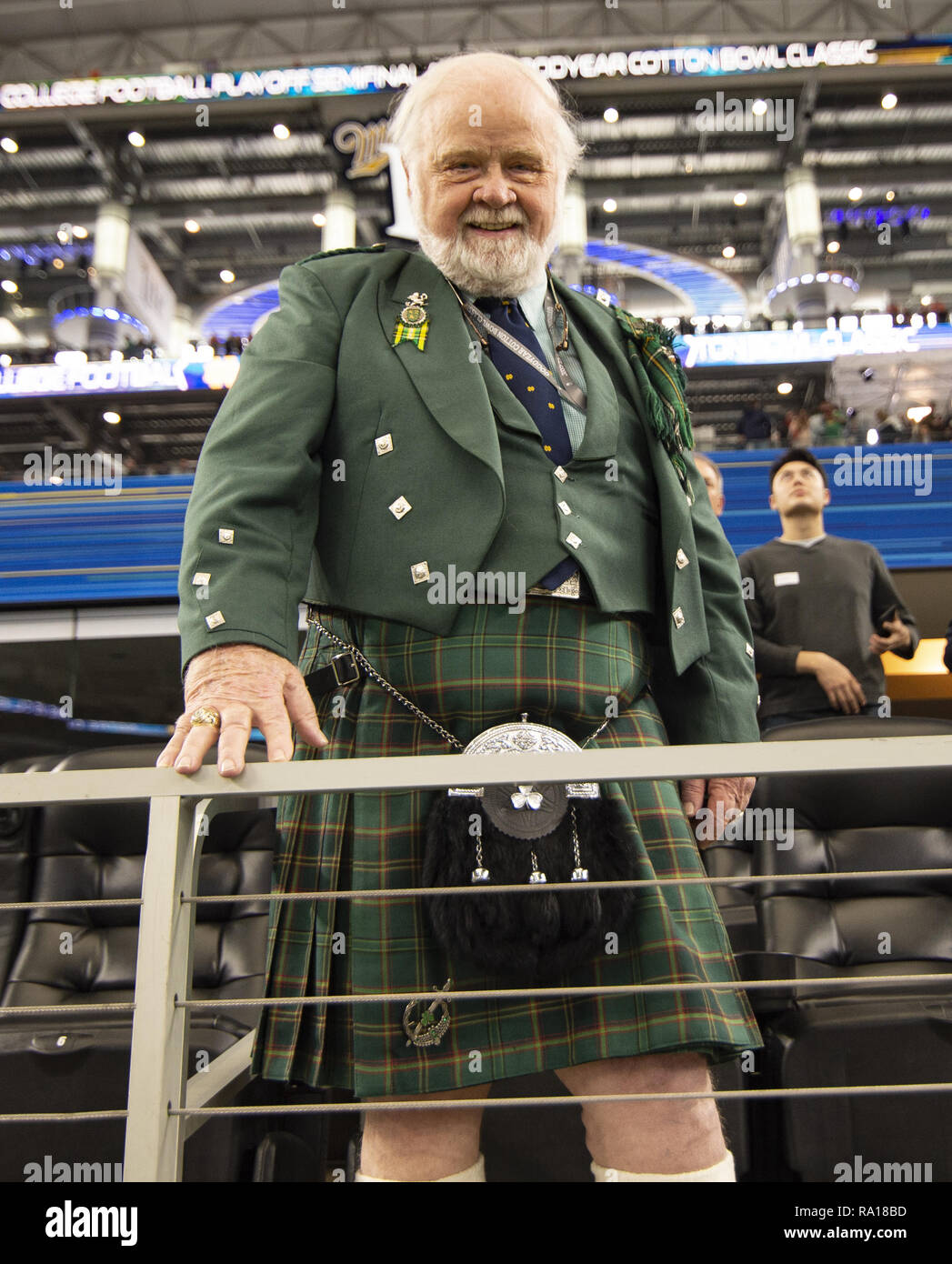 Arlington, Texas, USA. Dec 29, 2018. Montrant son esprit irlandais : Crédit Hoss McBain/ZUMA/Alamy Fil Live News Banque D'Images