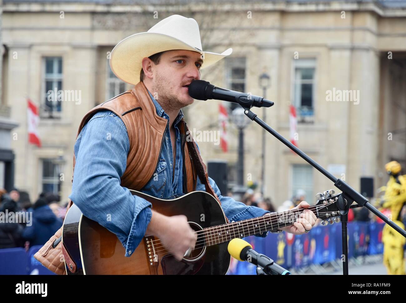 Londres, Royaume-Uni. Dec 30, 2018. Kaleb Lee,London's New Year's Day Parade Preview,Trafalgar Square, London.UK Crédit : michael melia/Alamy Live News Banque D'Images