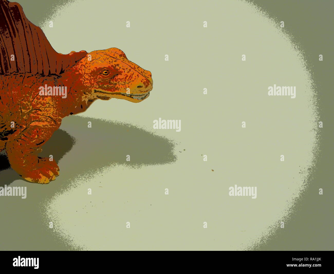 Déchirant d'objet artistique encore : Dimetrodon Jouet Dinosaure Banque D'Images