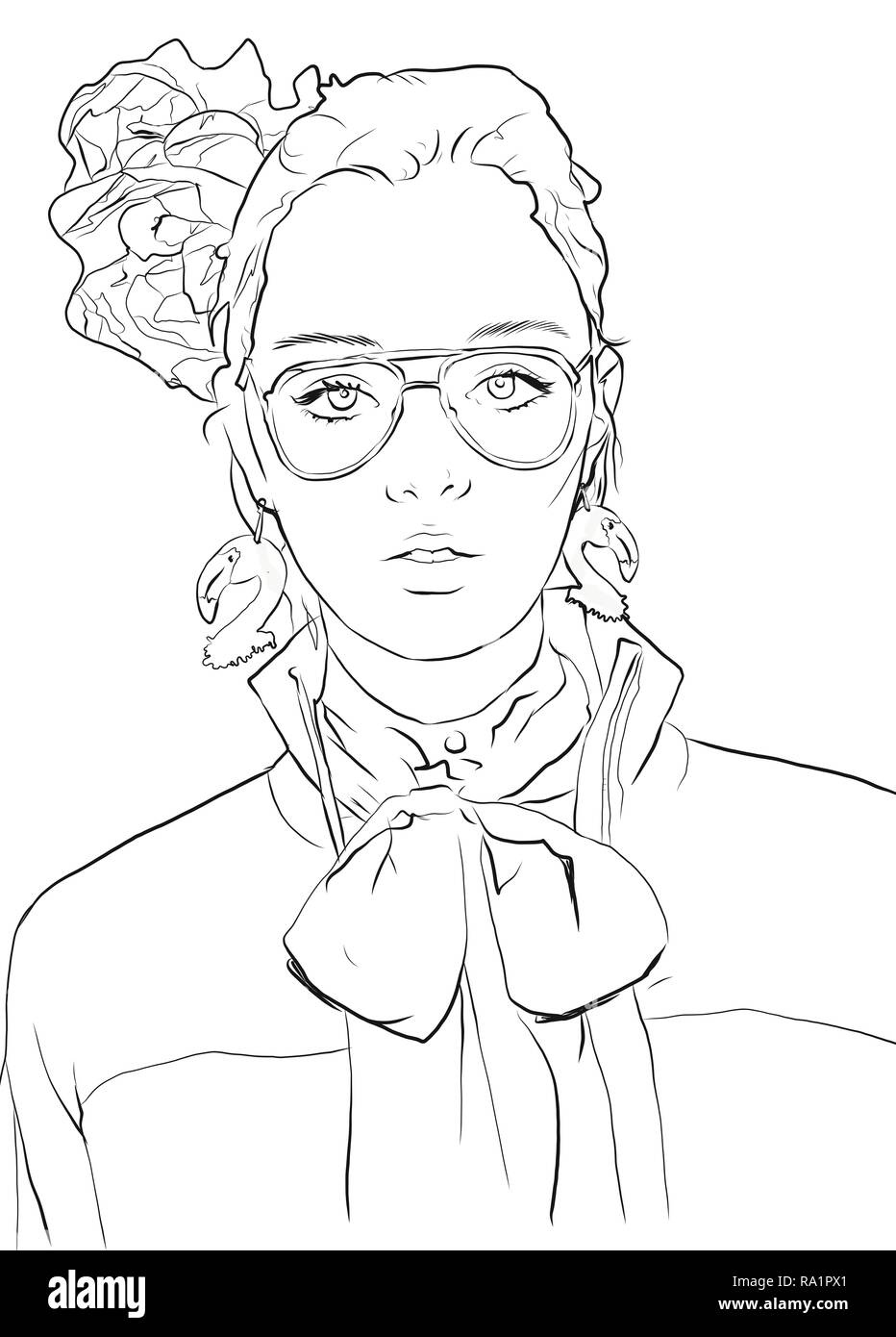 L'illustration de mode Banque D'Images