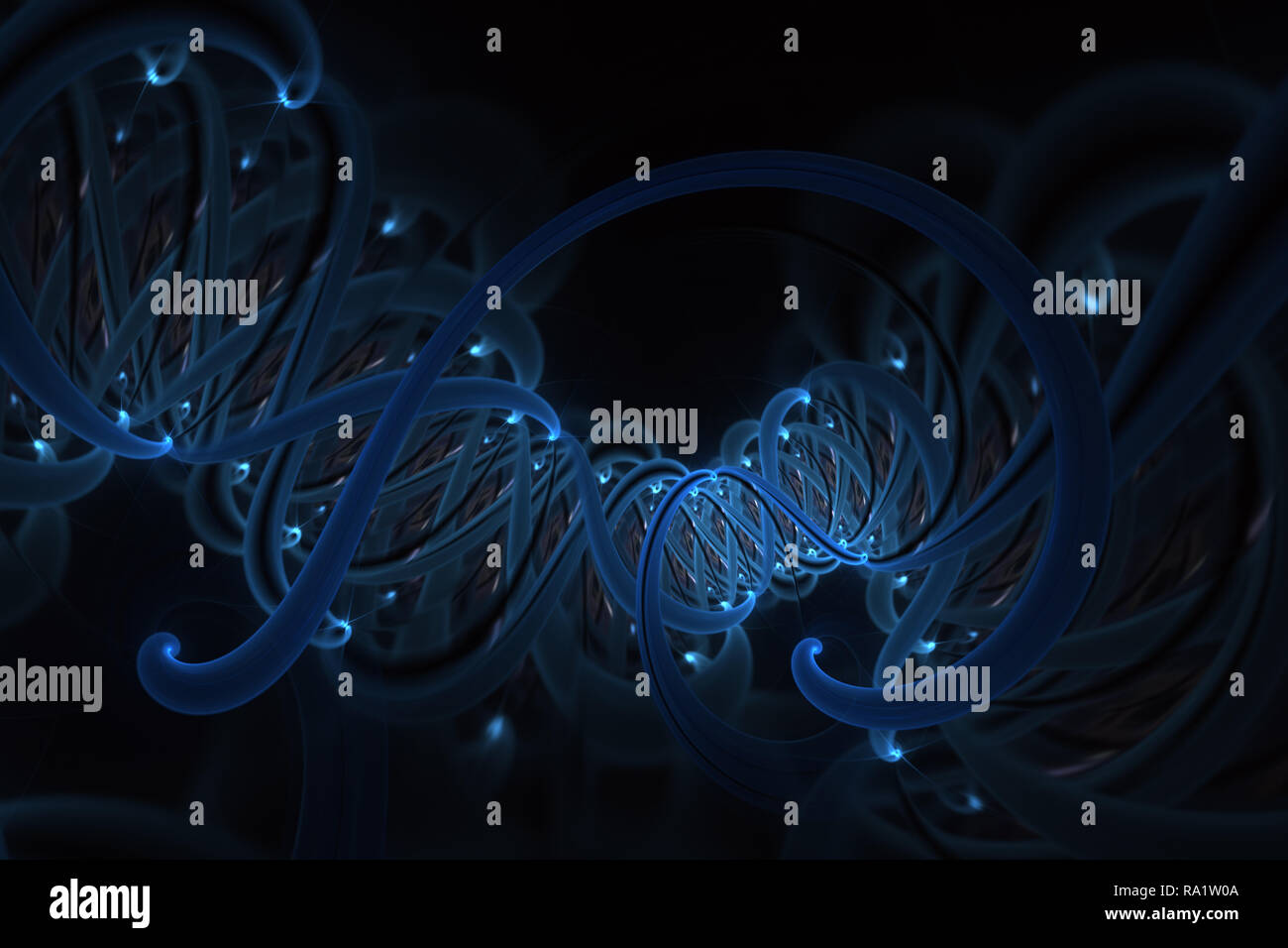 Illustration scientifique de molécule d'ADN en spirale. Le génie génétique et la manipulation des gènes concept. Les molécules d'ADN et de chromosomes, de l'hélice d'ADN, mo Banque D'Images