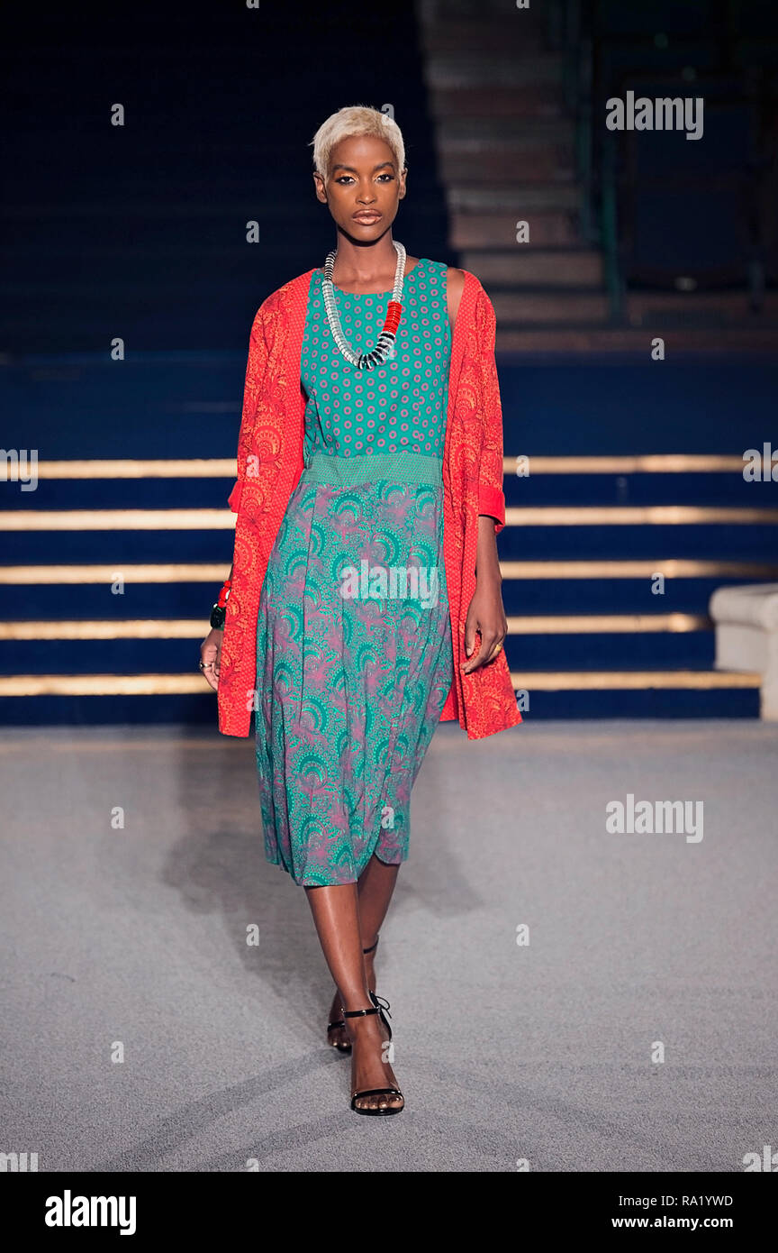 Sud Fashion Show 2018. Les images prises à partir de modèle de fosse de la presse par le photographe Steve Mack pour AfricanHair.com Banque D'Images