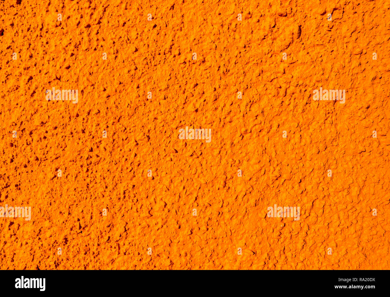 Plâtre mural Orange en terre cuite Banque D'Images