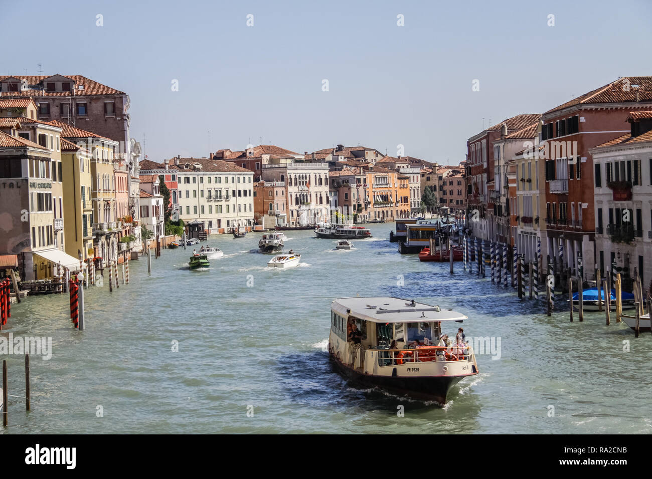 Venise, Italie - 29 mai 2016 : Venise en Italie, l'architecture de la ville, Venise est une destination touristique populaire de l'Europe. Banque D'Images