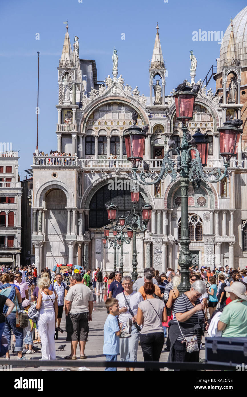 Venise, Italie - 29 mai 2016 : Venise en Italie, l'architecture de la ville, Venise est une destination touristique populaire de l'Europe. Banque D'Images