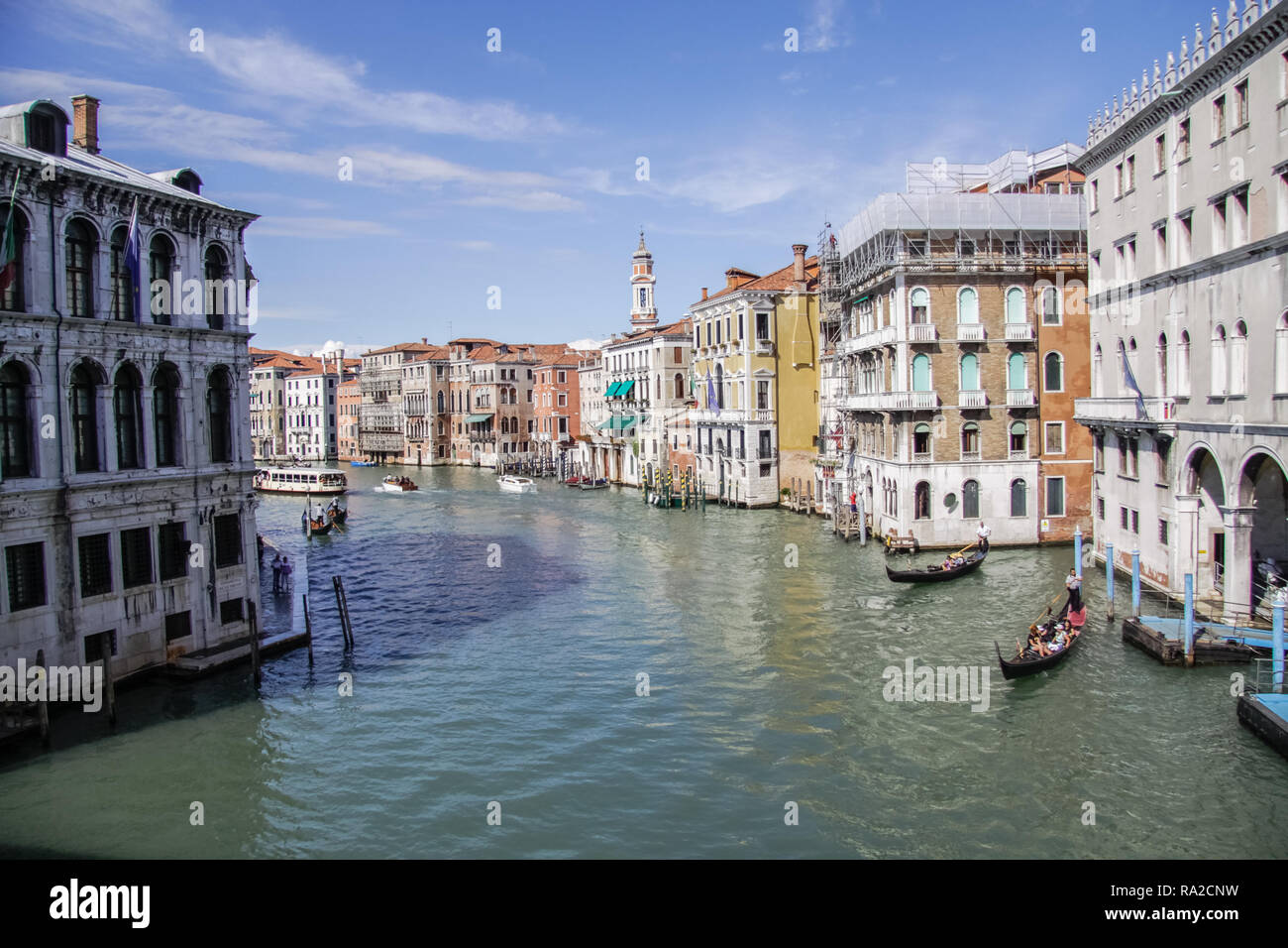 Venise, Italie - 29 mai 2016 : Venise en Italie, l'architecture de la ville, Venise est une destination touristique populaire de l'Europe. Banque D'Images