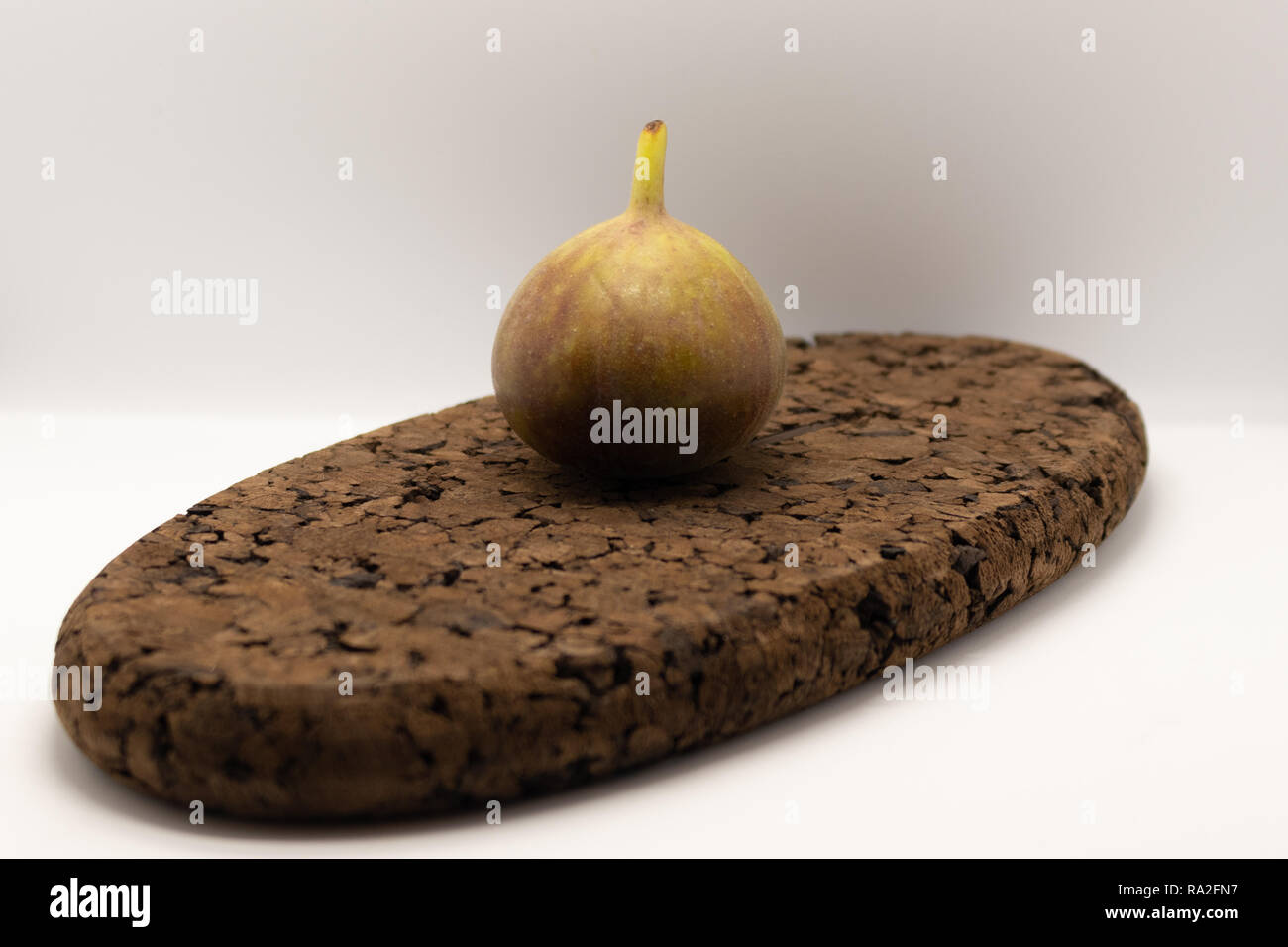 Fig avec et sans panneau de liège. Banque D'Images