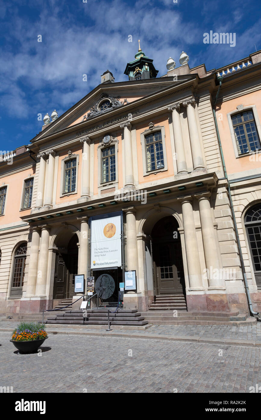 Musée Nobel, Stortorget, Gamla Stan, Stockholm, Suède Banque D'Images