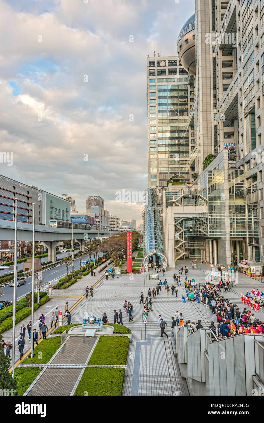 Paysage Urbain À Odaiba Aqua City, Tokyo Bay, Japon Banque D'Images