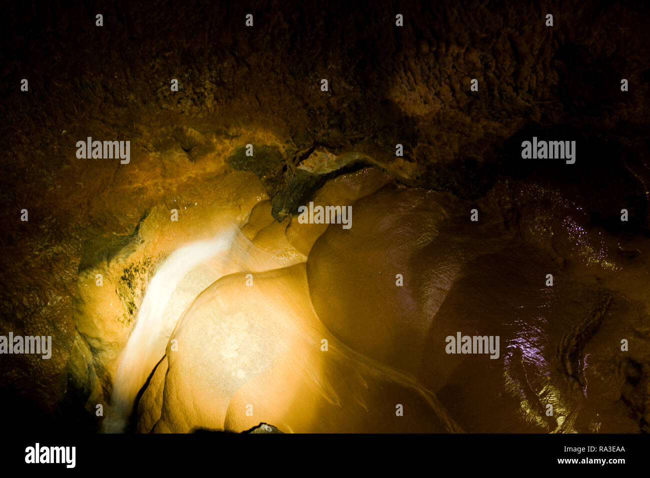 Dans la grotte de gossi, province de Gangwon-do, Corée du Sud. Banque D'Images