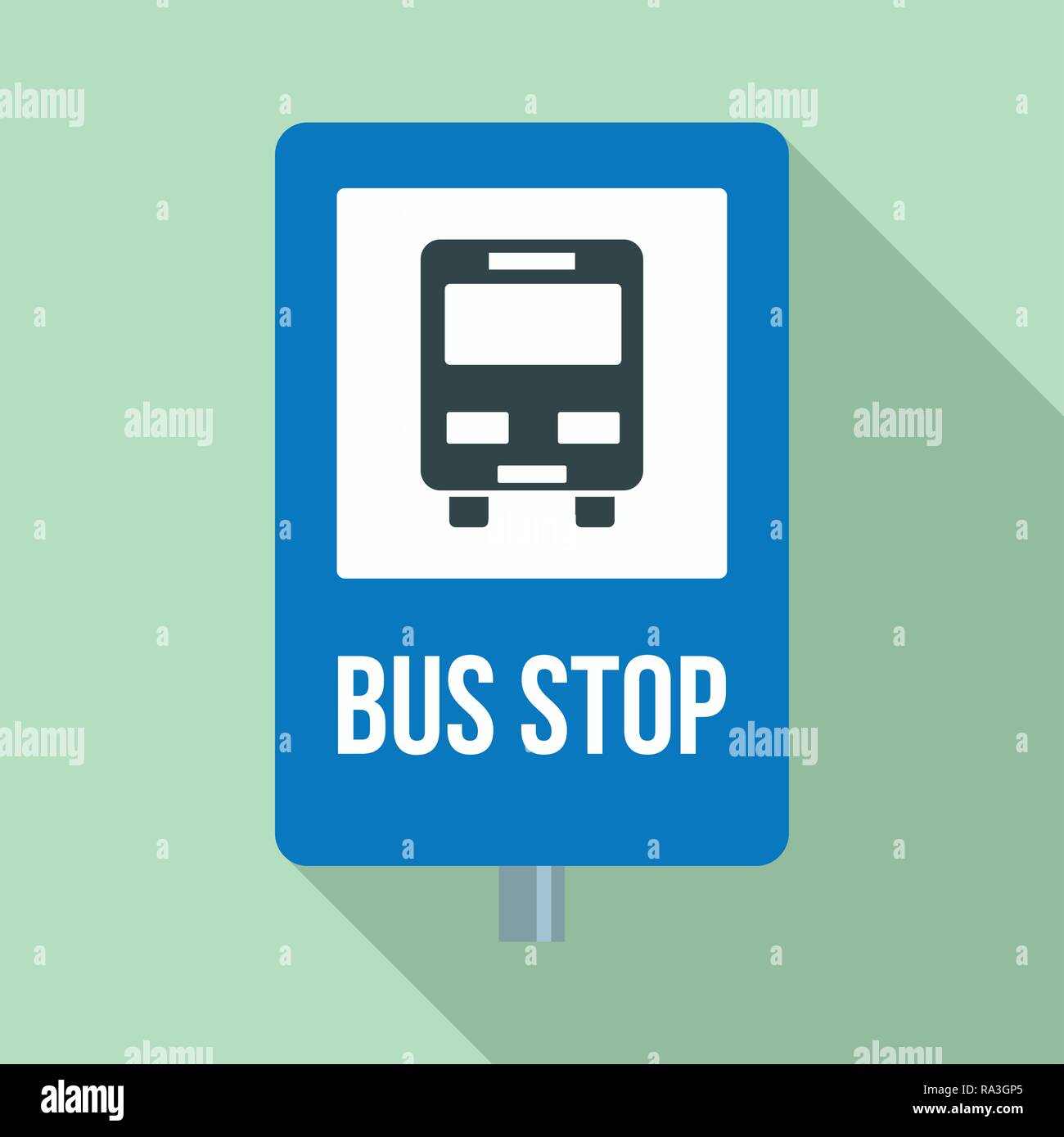 City bus stop icône. Télévision illustration du panneau d'arrêt de bus de la ville icône vecteur pour la conception web Illustration de Vecteur